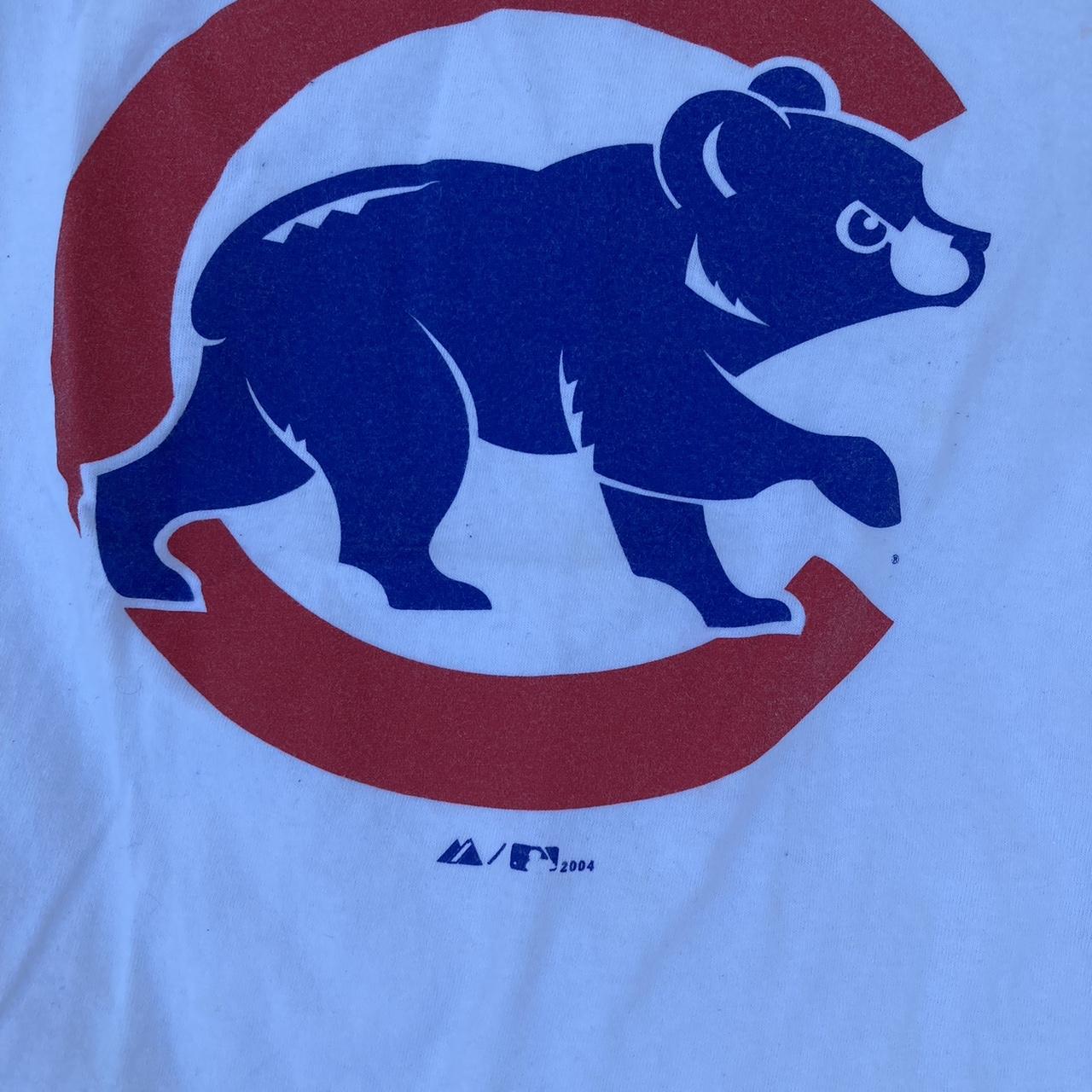 Vintage y2k 2002 chicago cubs shirt Majestic size - Depop