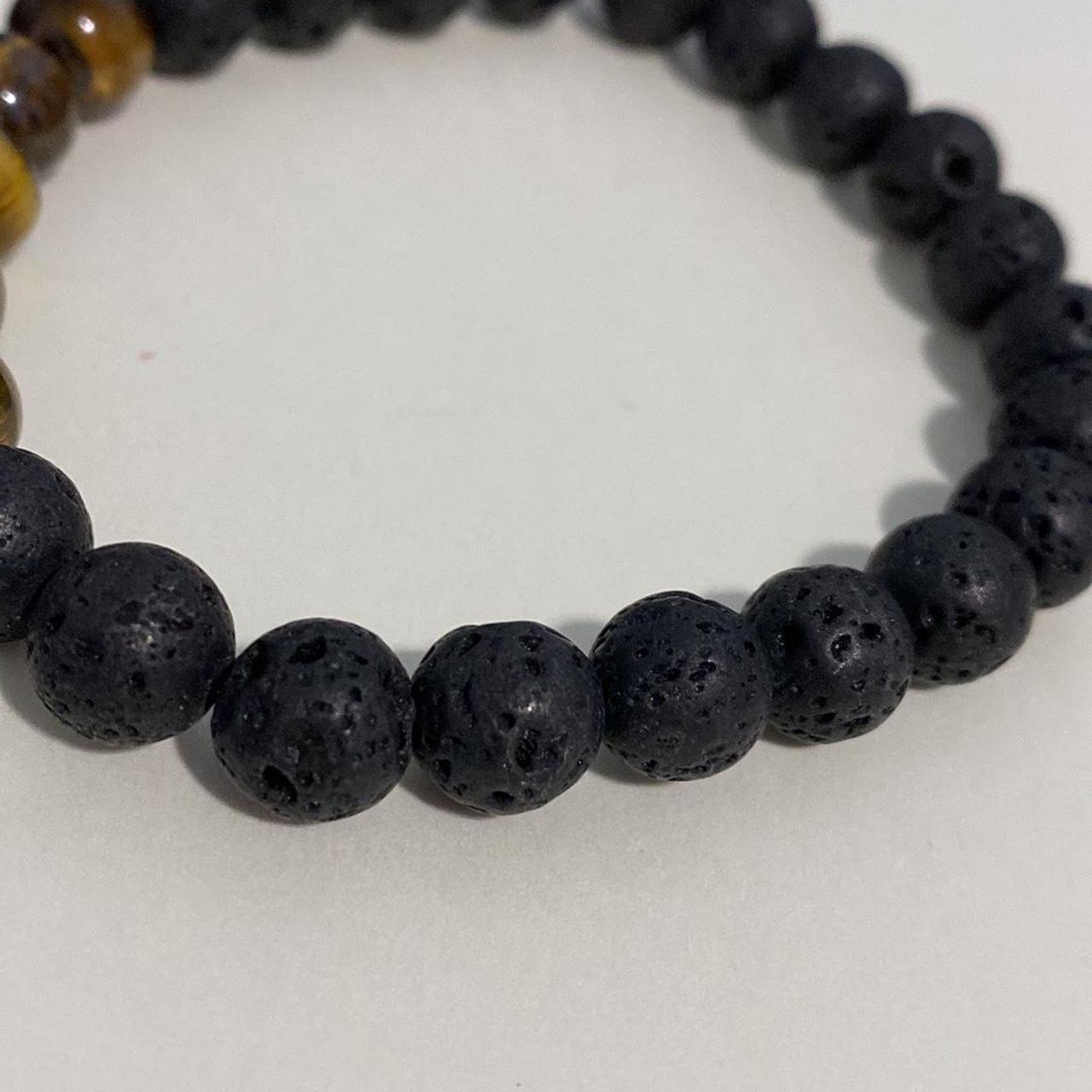 Natural Pearl Bracelet In Tiger Eye Of 4/6/8/10/12/14 Mm 18-20 Cm - Foto 8