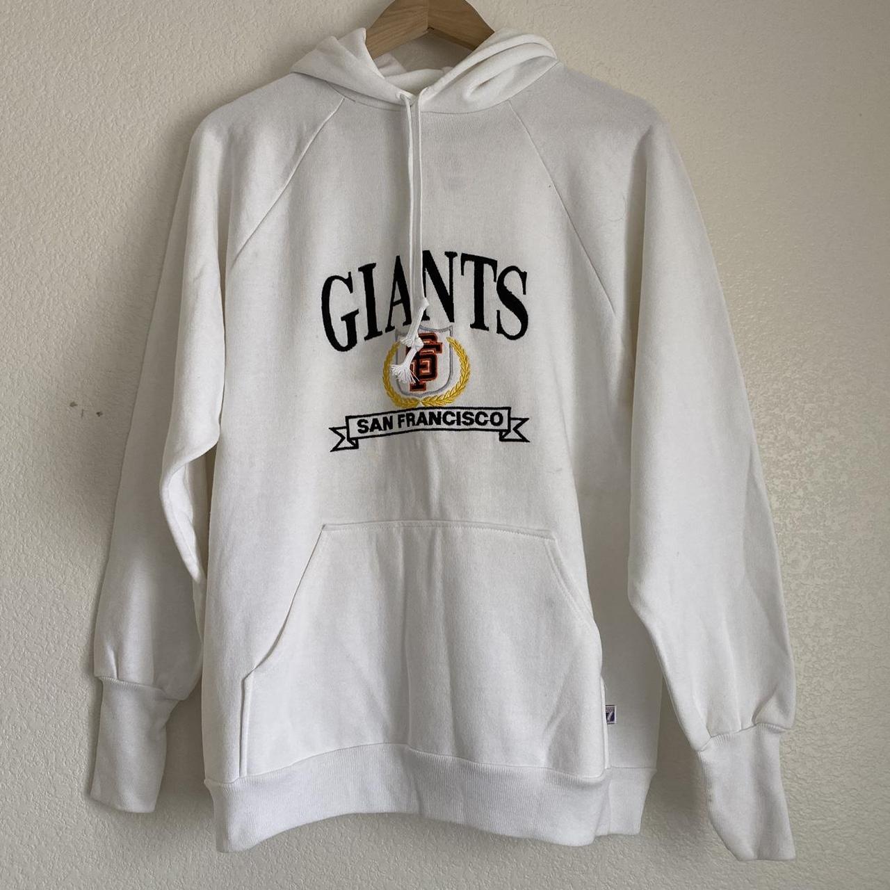 Vintage San Francisco Giants hoodie, grey San - Depop