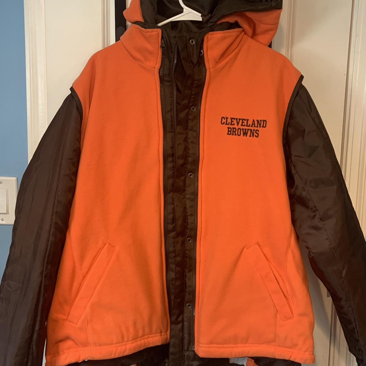 Cleveland Browns Authentic NFL Vintage Hoodie - Depop