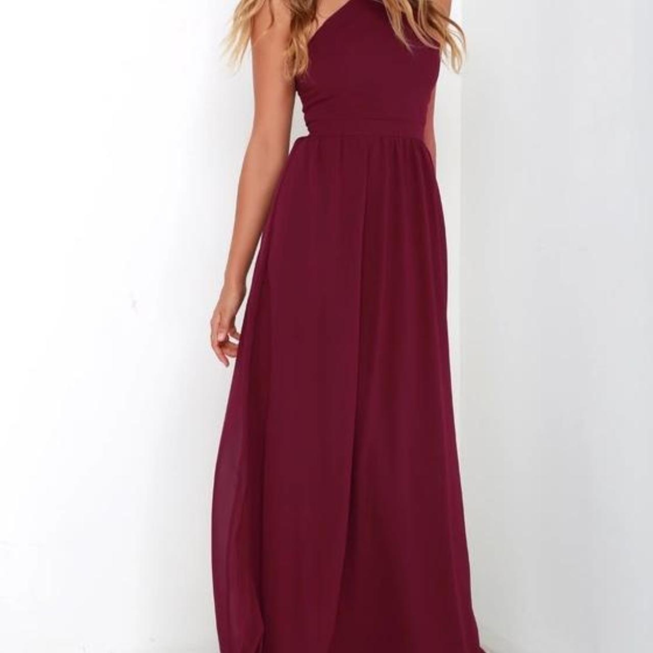 Lulus sales burgundy dress