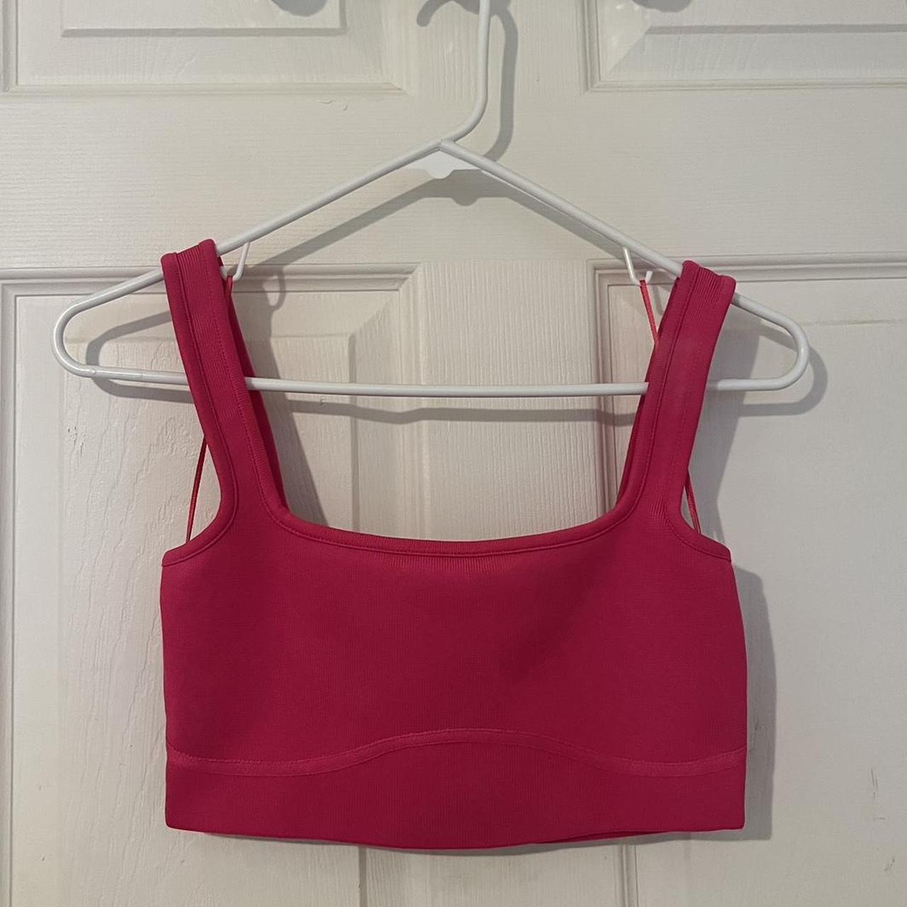 Zara Hot Pink Bralette Top - Depop