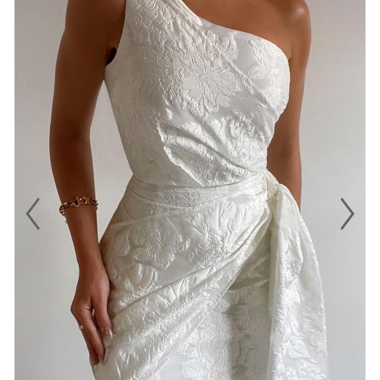 Showpo Brailey White Mini Dress One Shoulder