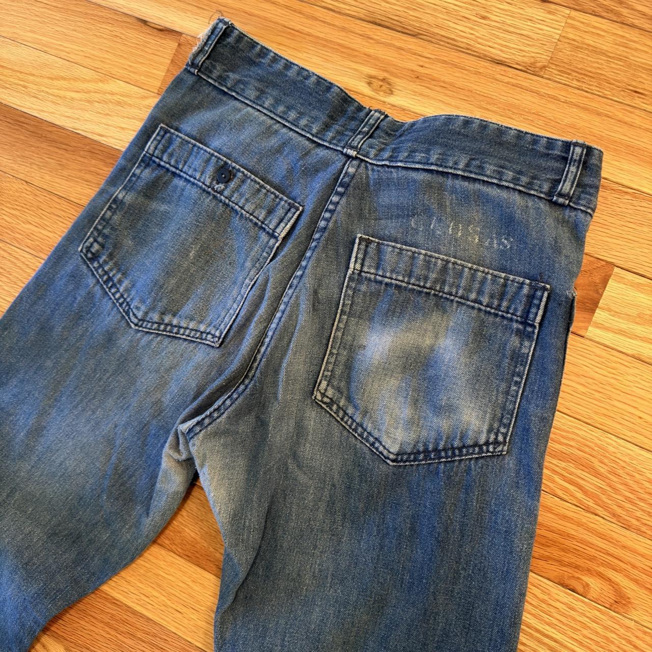 American Vintage Women's Blue Jeans | Depop