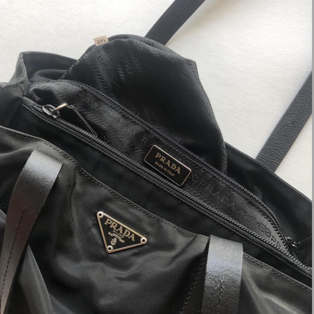 Authentic Prada Milano Nylon Vela Handbag w/ Metal - Depop