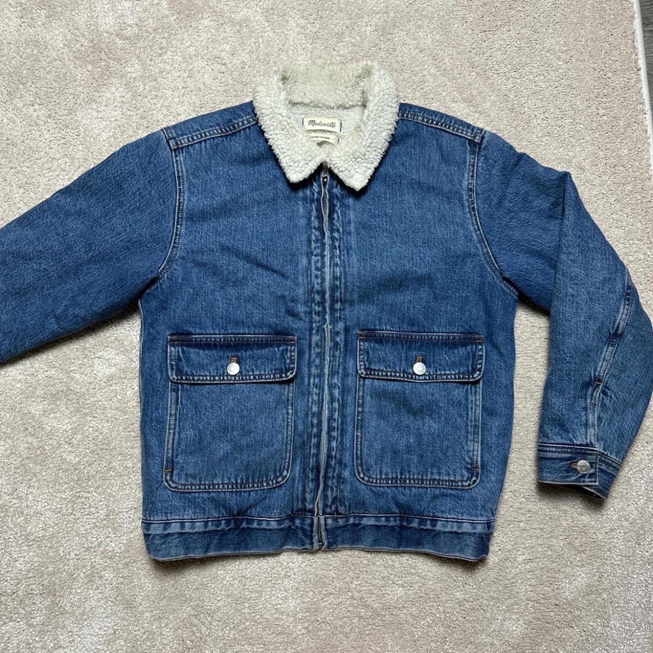 Madewell denim bomber trucker style jacket