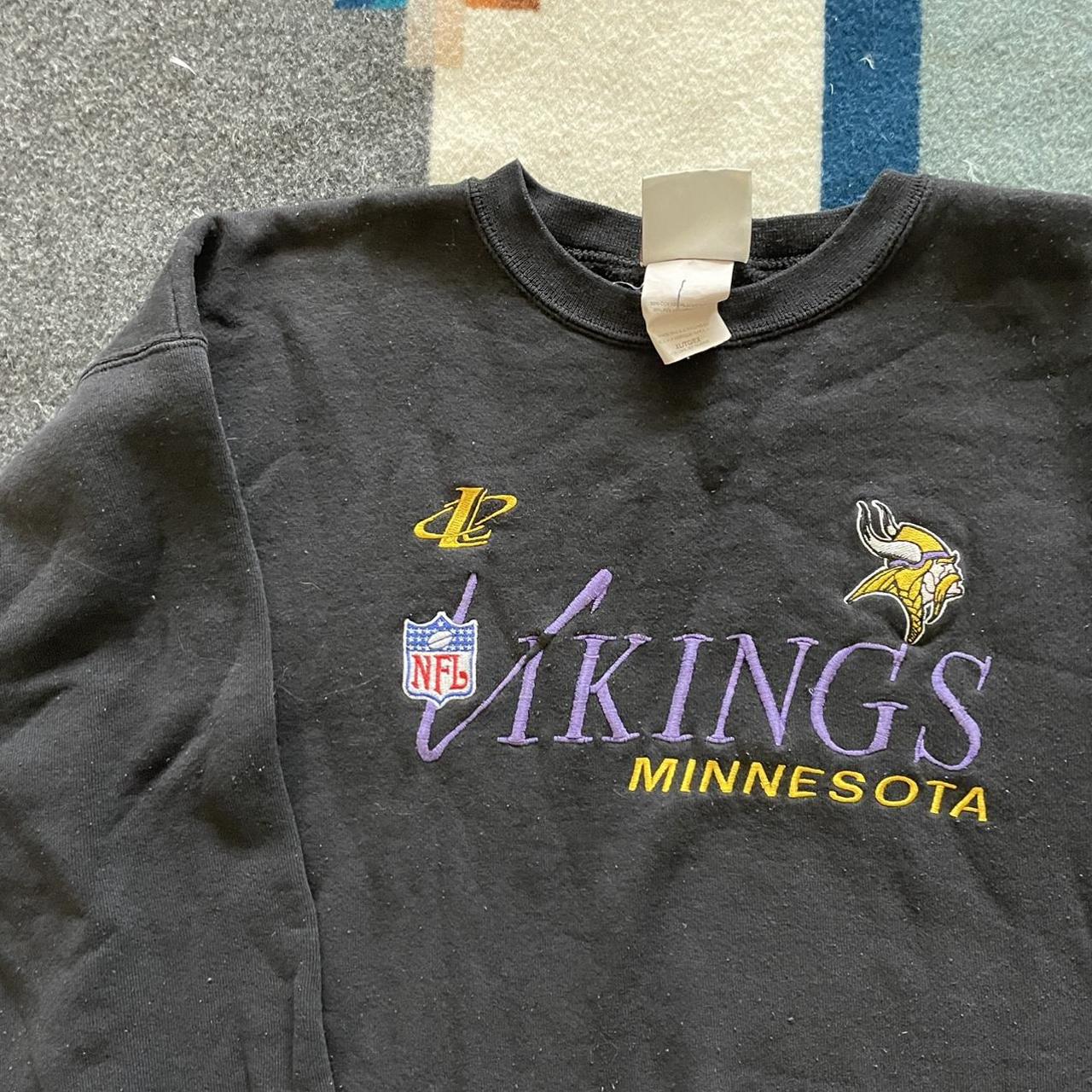 Vintage NFL Minnesota Vikings Sweatshirt Says - Depop