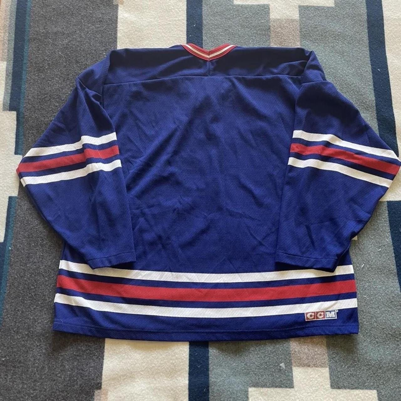 Vintage New York Rangers 80s Ccm Maska Usa Hockey Jersey by CCM by Maska