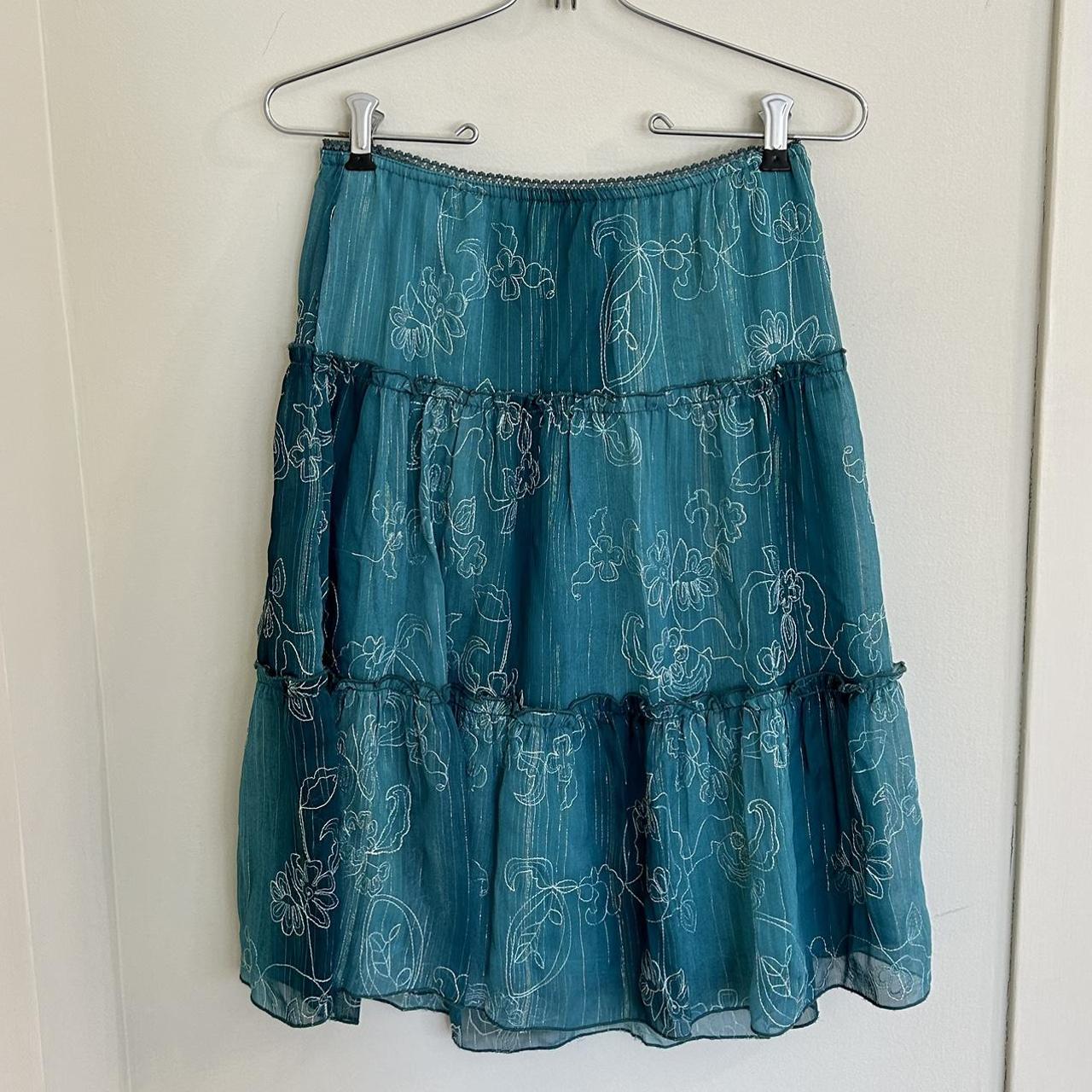 Teal Y2k Fairy Skirt ️Depop Payments Only... - Depop