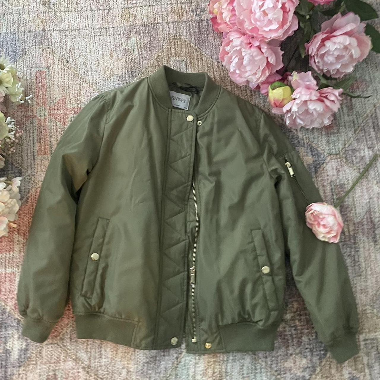 Girls Zara bomber jacket zara trendy Depop