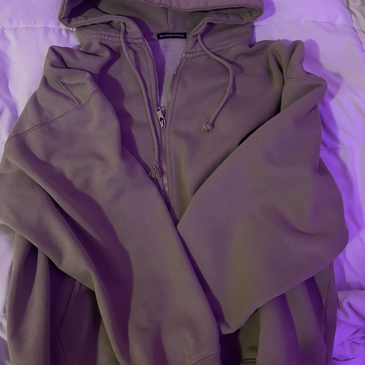 Brandy Melville Christy Hoodie in light tan ! 💫 •... Depop