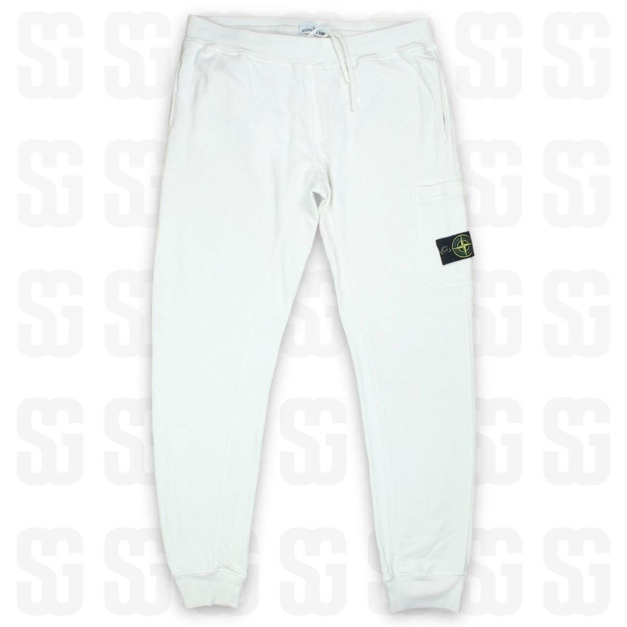 Stone Island Men's White Joggerstracksuits Depop