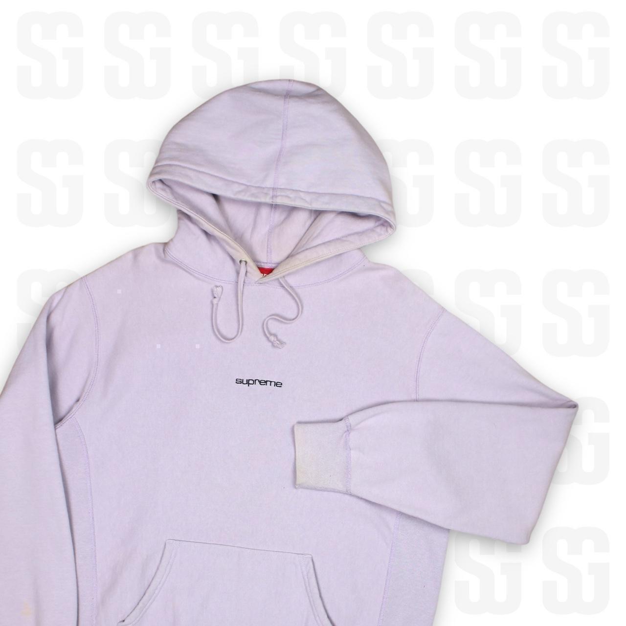 Supreme Compact Logo Hoodie Large Lilac Great... - Depop