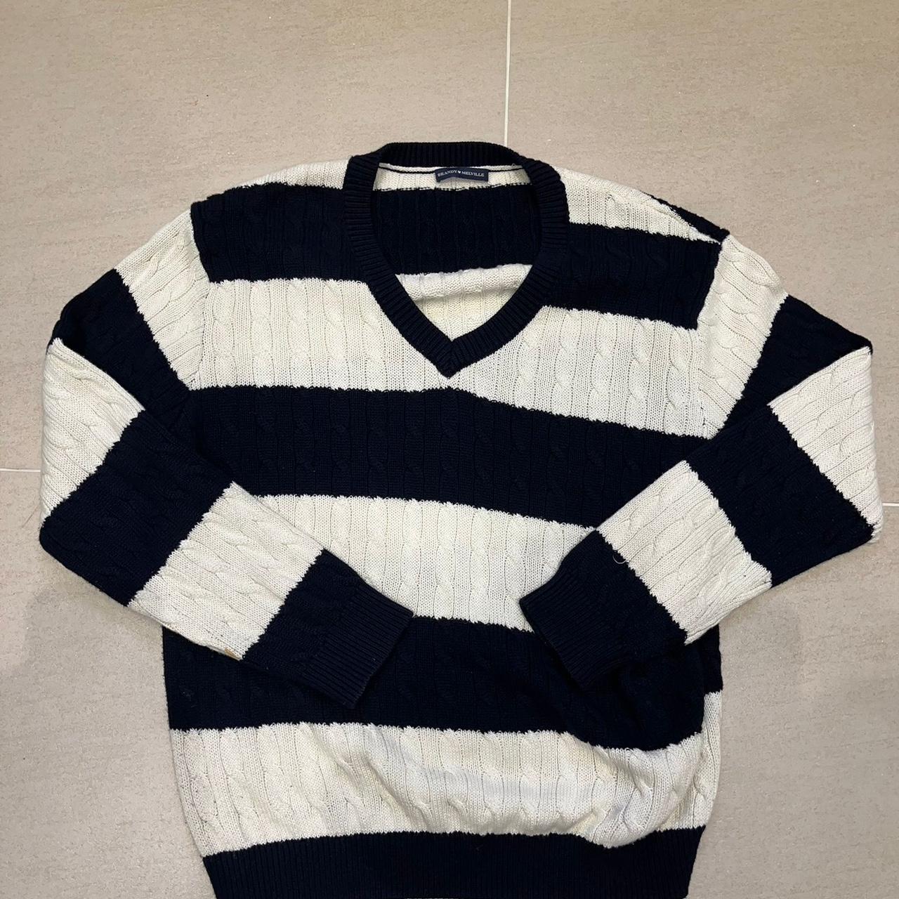 Brandy Melville Striped Navy Sweater AT60 Brandy Melville John