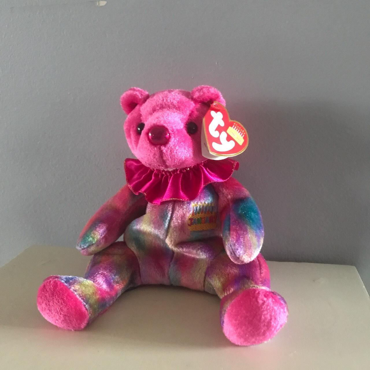 2001 Beanie Baby Birthday Bear-January! So cute, it... - Depop