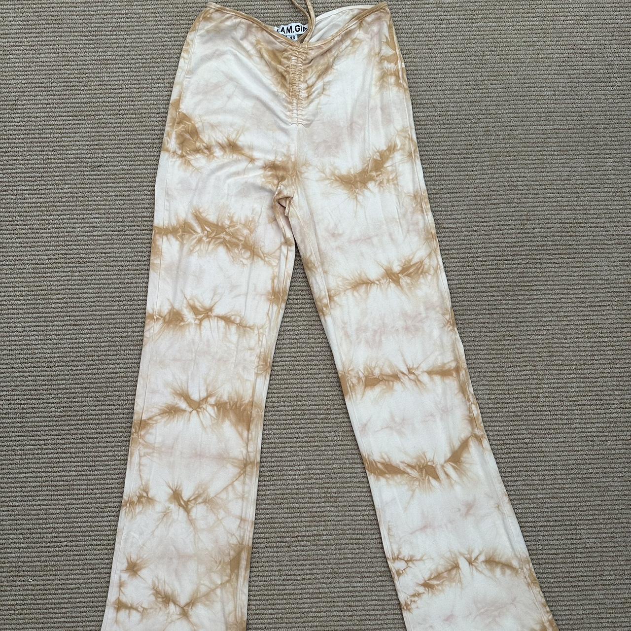 Nude tie dye joggers sale