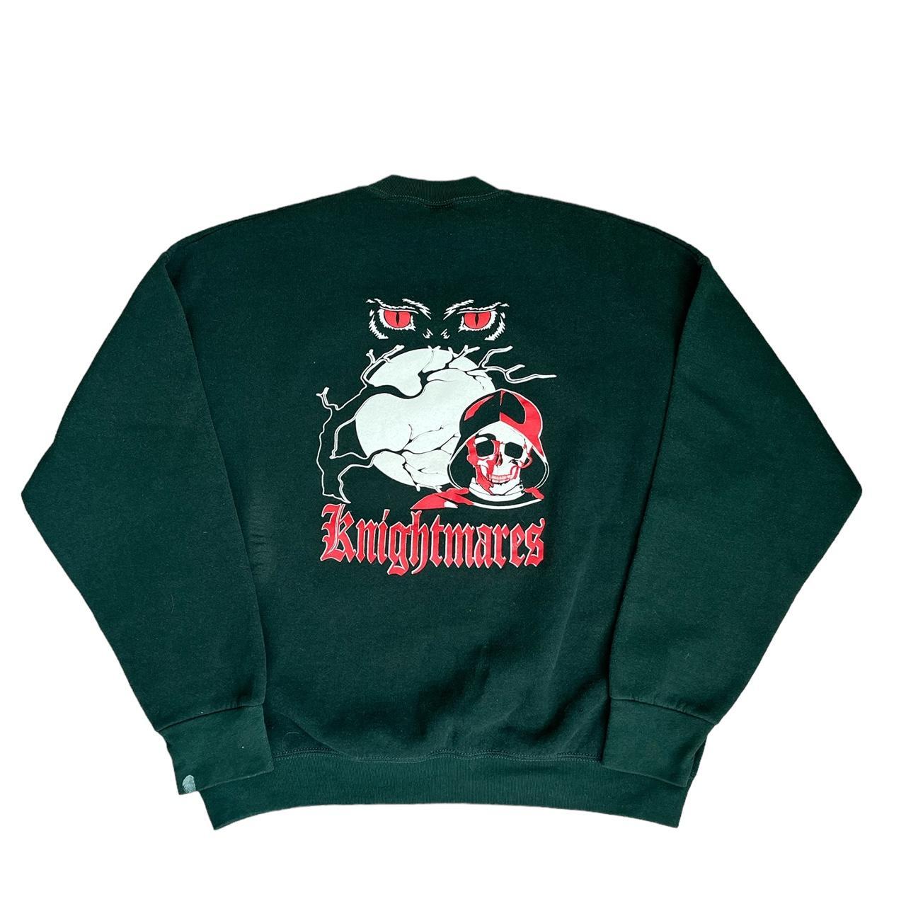 vintage-90s-dark-forest-green-knightmares-crew-neck-depop