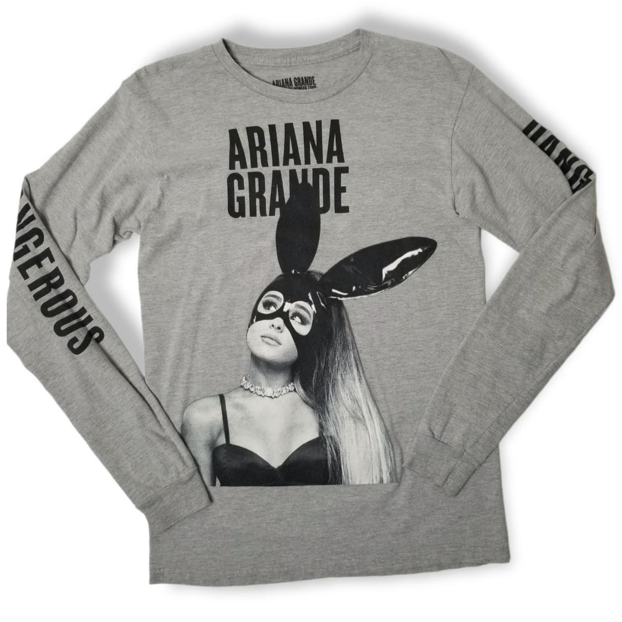 Ariana Grande Women's Grey T-shirt | Depop