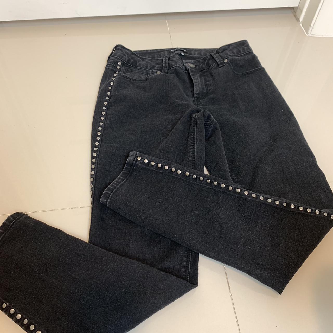 Jeans with studs store down the side