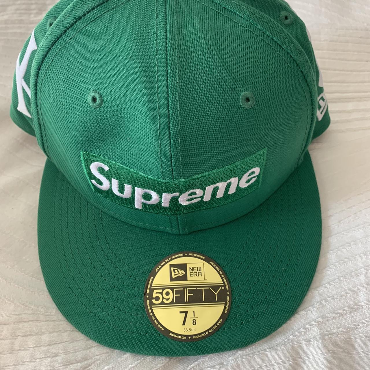 Supreme $1M Metallic Box Logo New Era, Green... - Depop