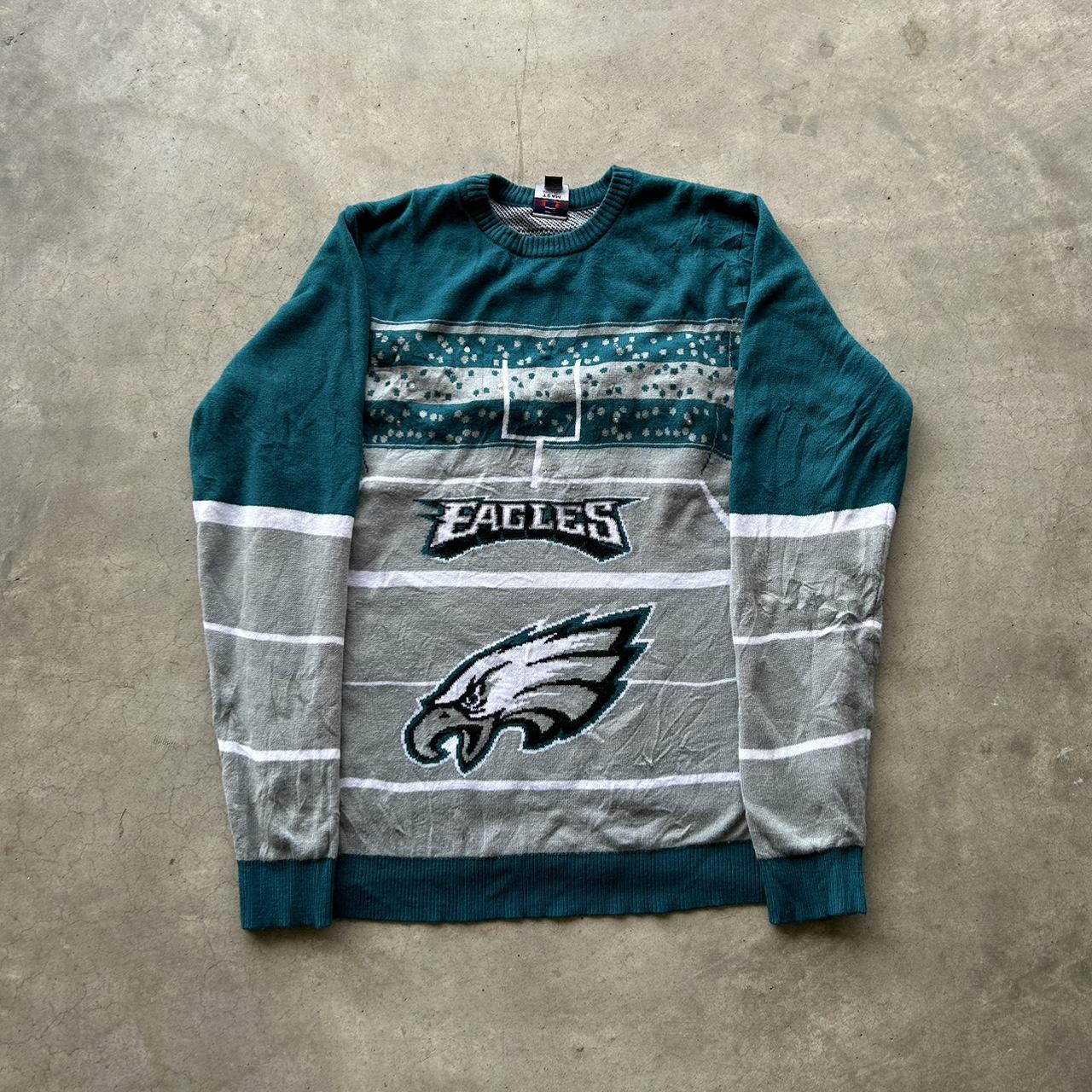 Eagles All Over Knit Sweater (Has LED Lights but no... - Depop