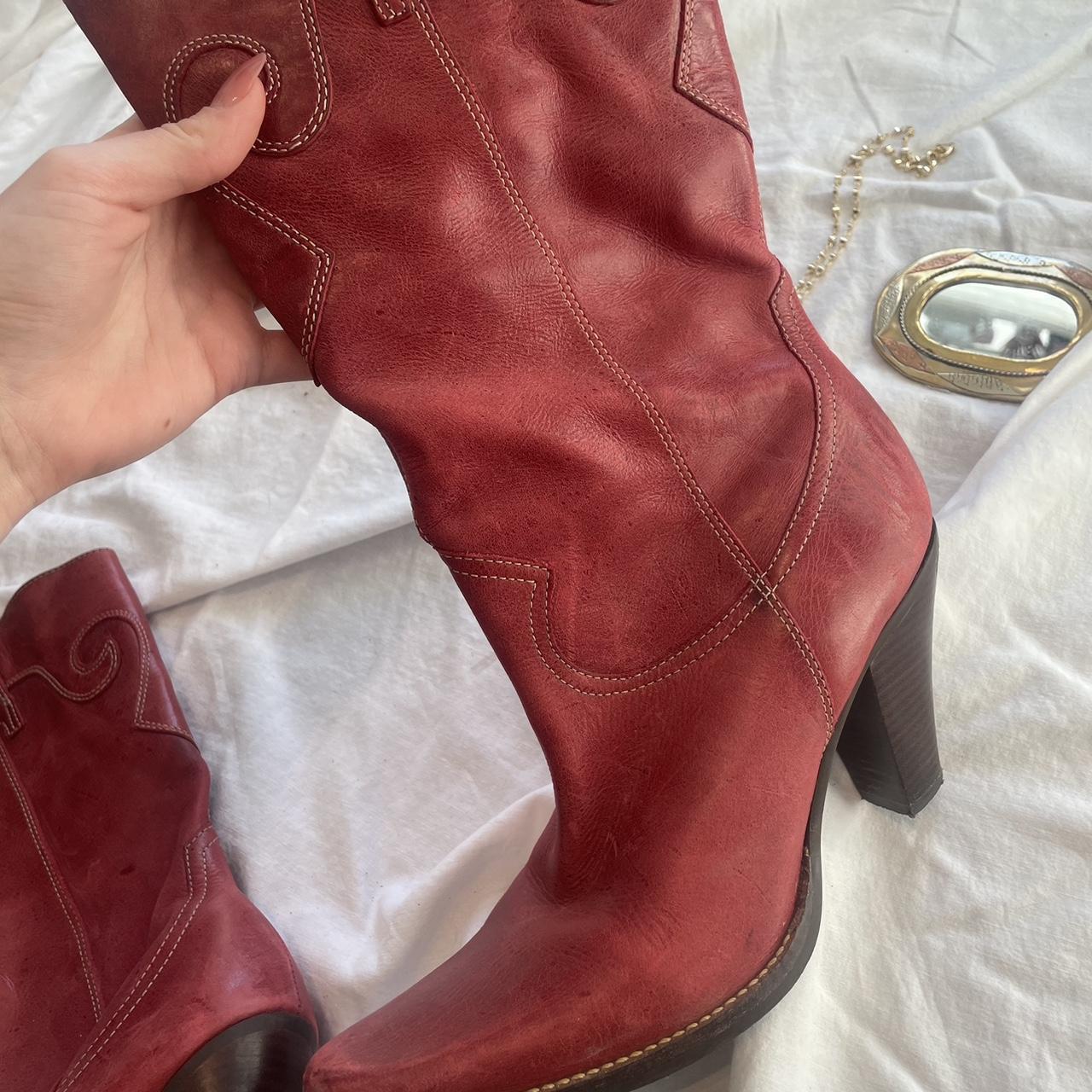 Steve madden hot sale burgundy boots