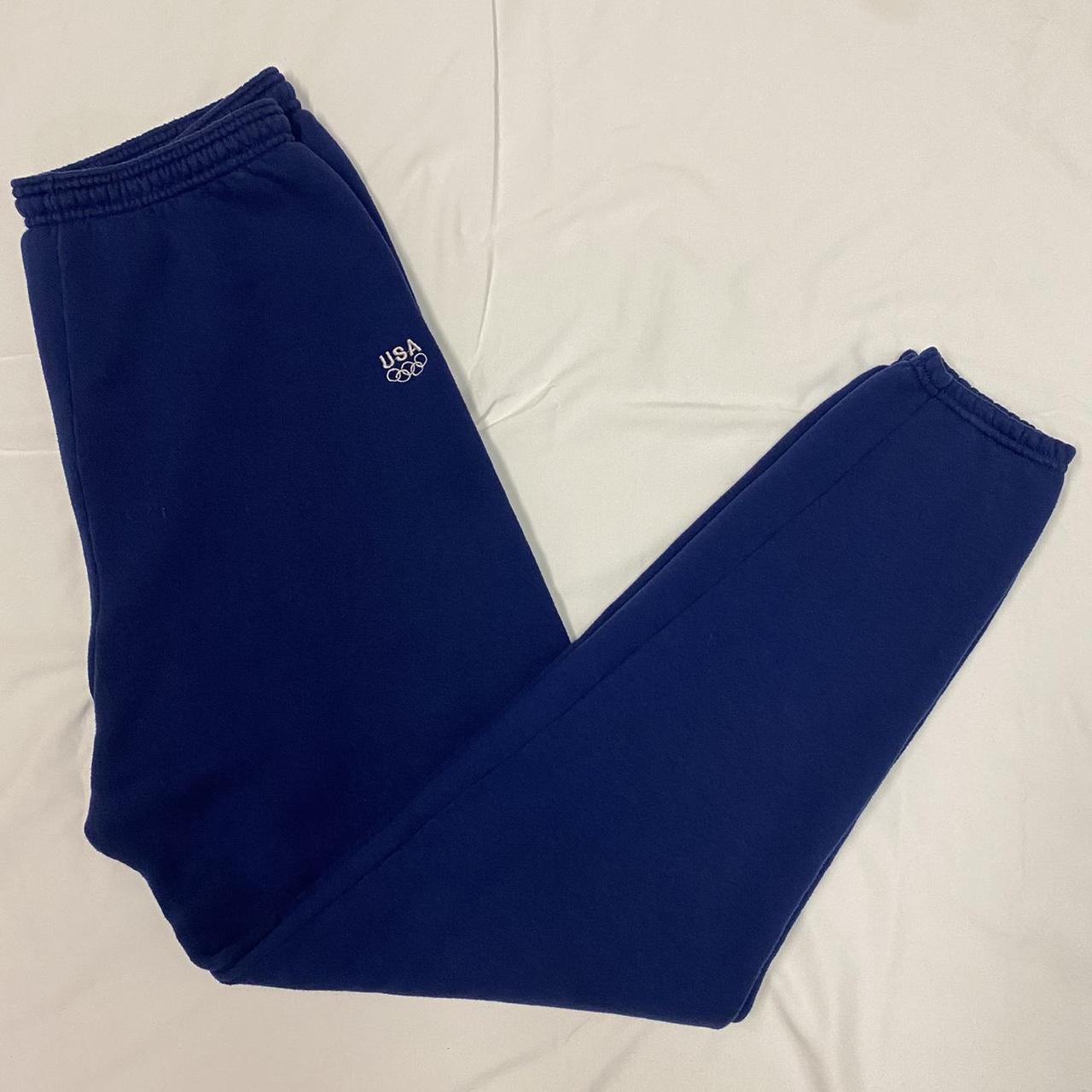 navy USA Olympics sweatpants like new, no flaws... - Depop