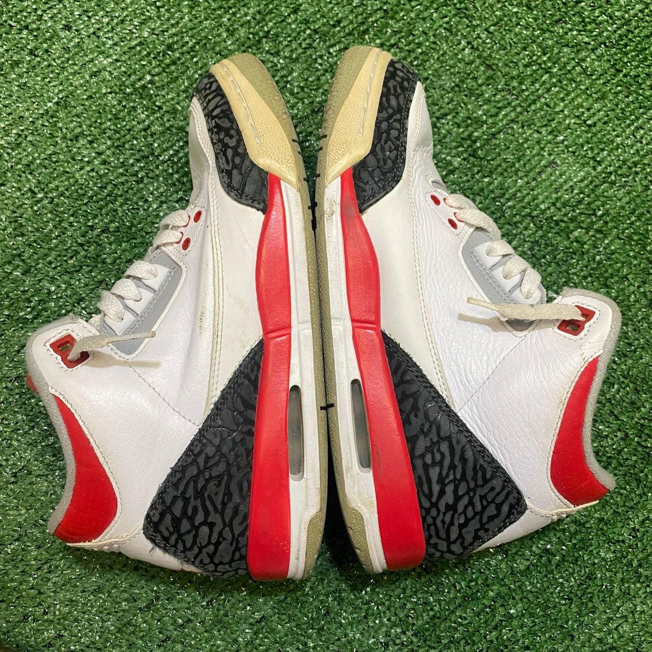 Nike Air Jordan 3 Fire Red Size 5.5y, 7-7.5... - Depop