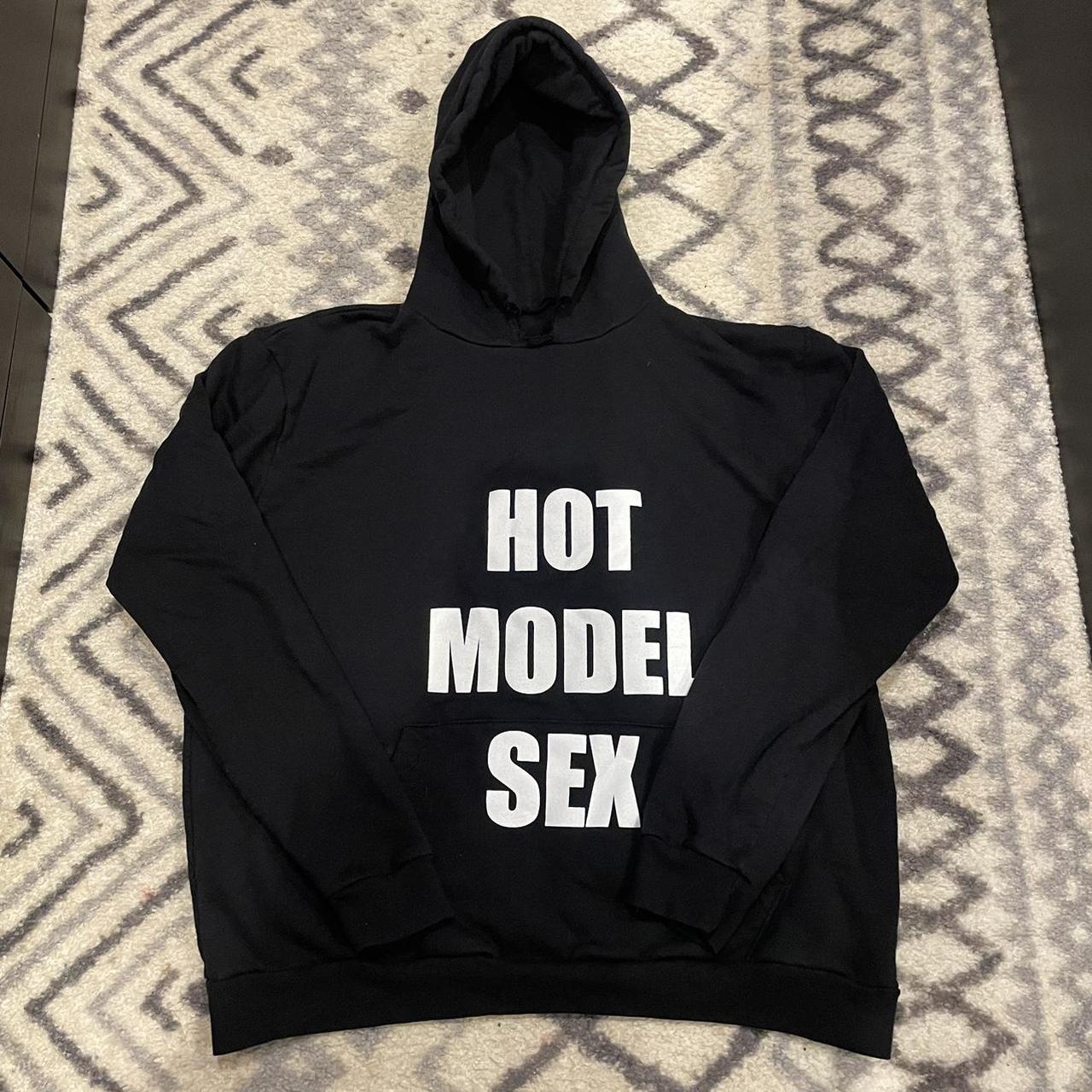 hot model sex hoodie size XL its too big on  Depop 