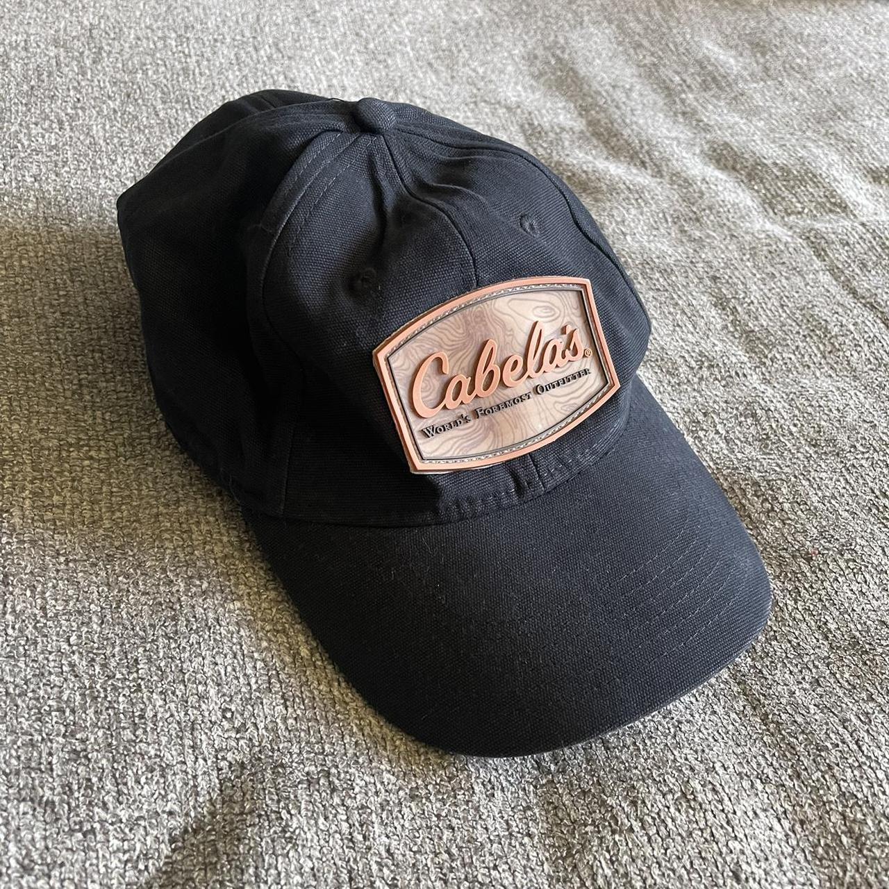 black Cabela’s baseball cap hat one size adjustable... Depop