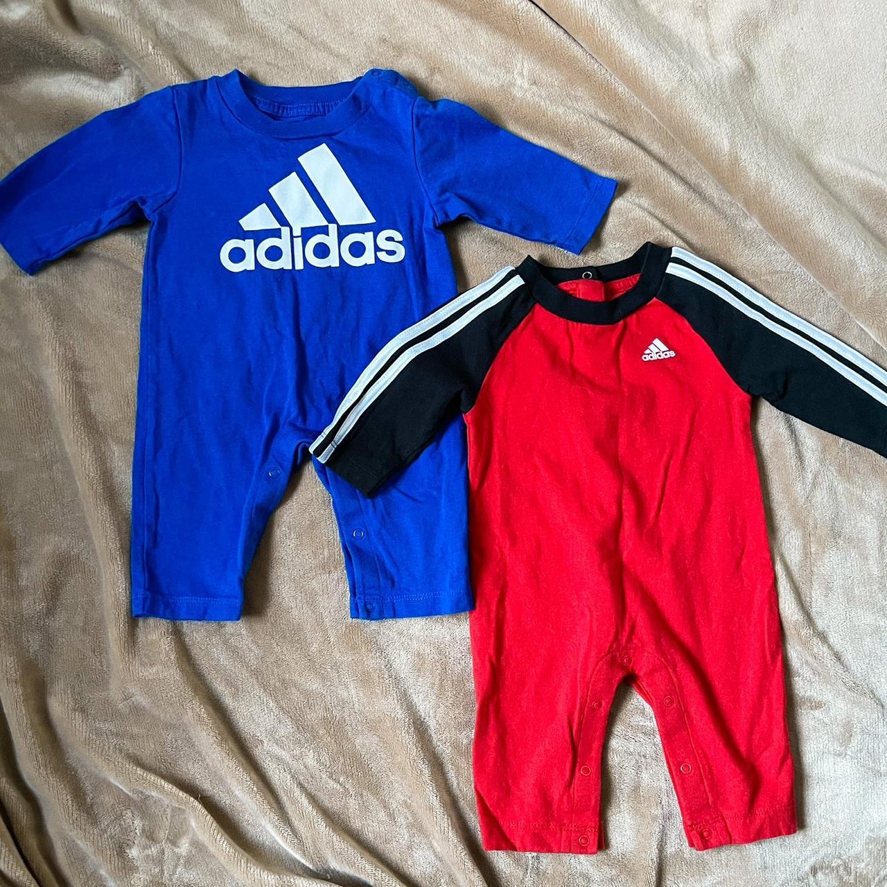 Adidas onesie best sale baby boy