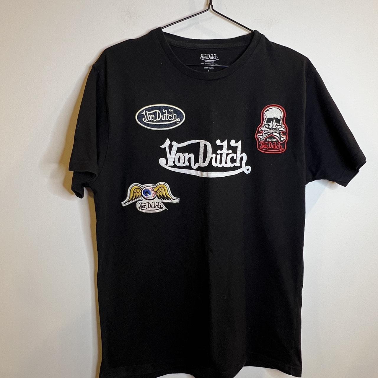 Von Dutch patch t shirt In excellent condition... - Depop