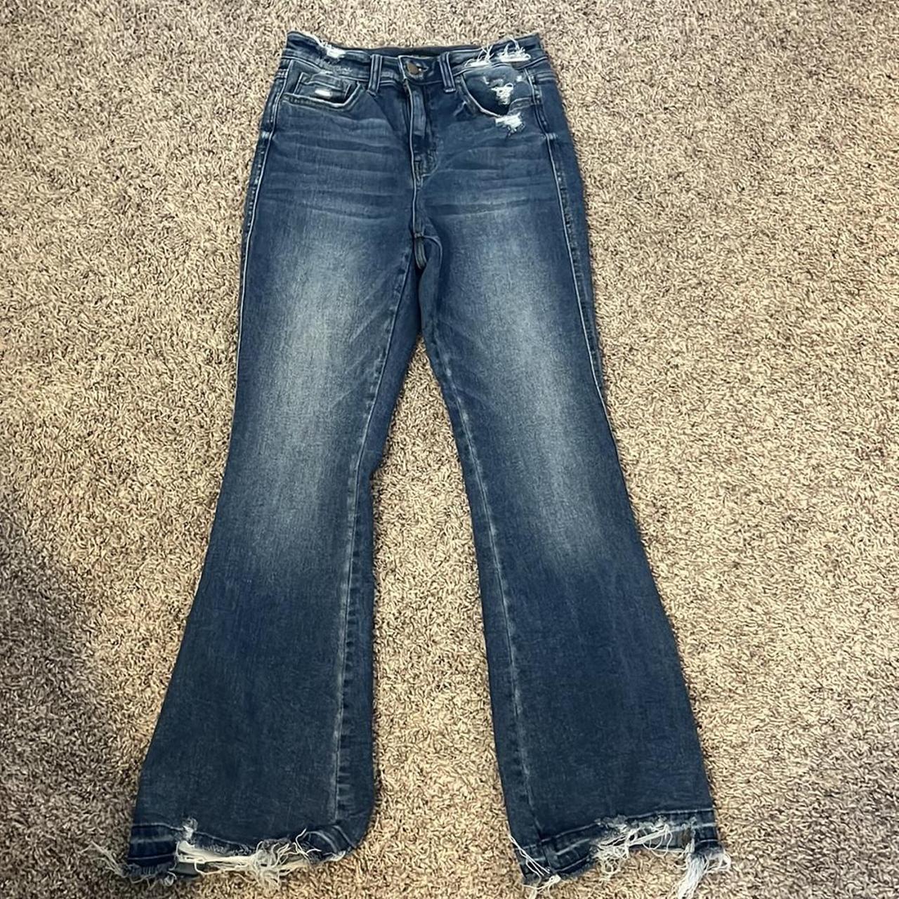 flying monkey flare jeans 27 short - Depop