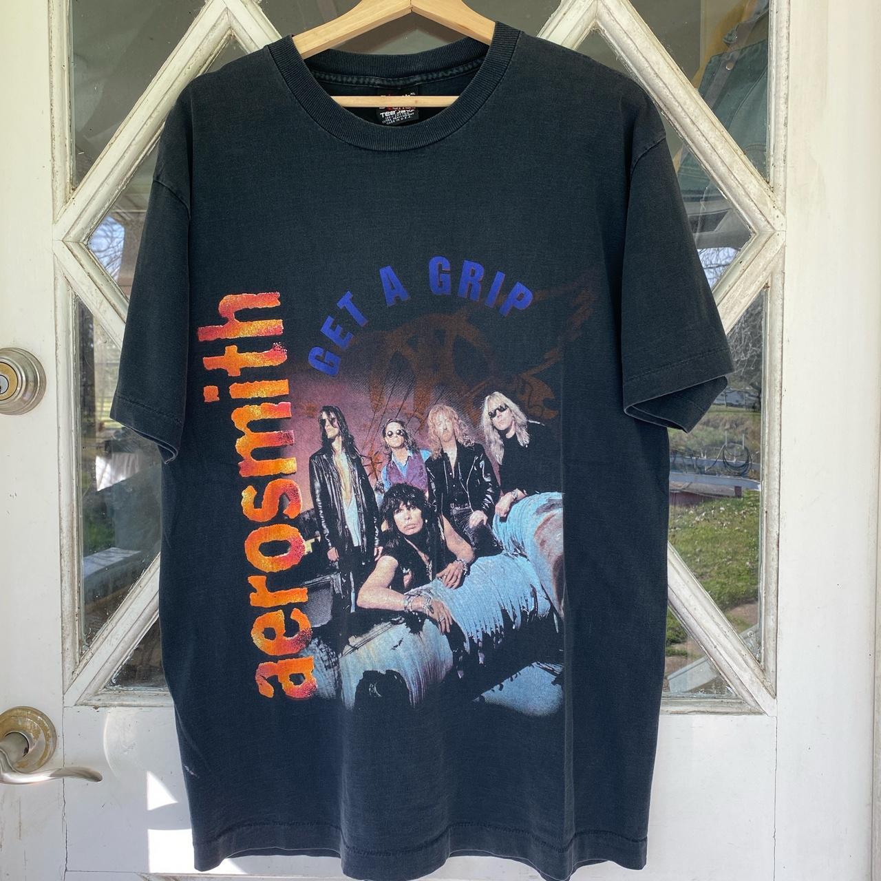 VIntage 90’s Aerosmith World Tour 1994 T-Shirt Get A... - Depop