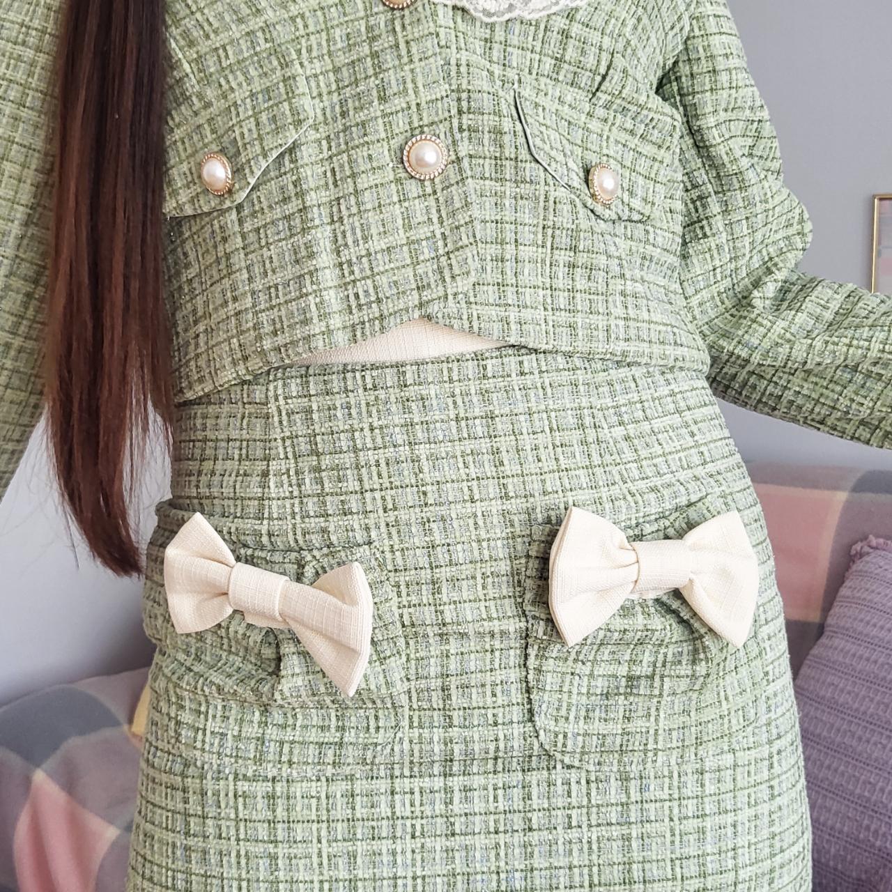 light green twopiece set! Super classy and... Depop