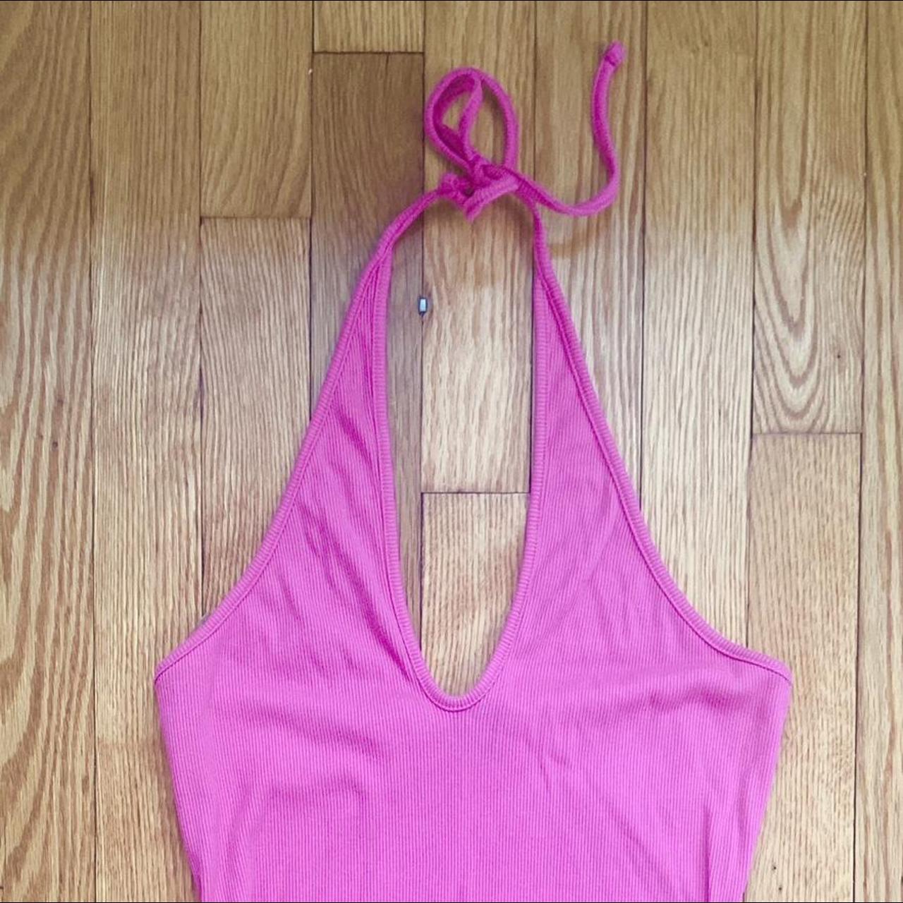 Halter Neck Hot Pink Dress💕 This dress is very... Depop