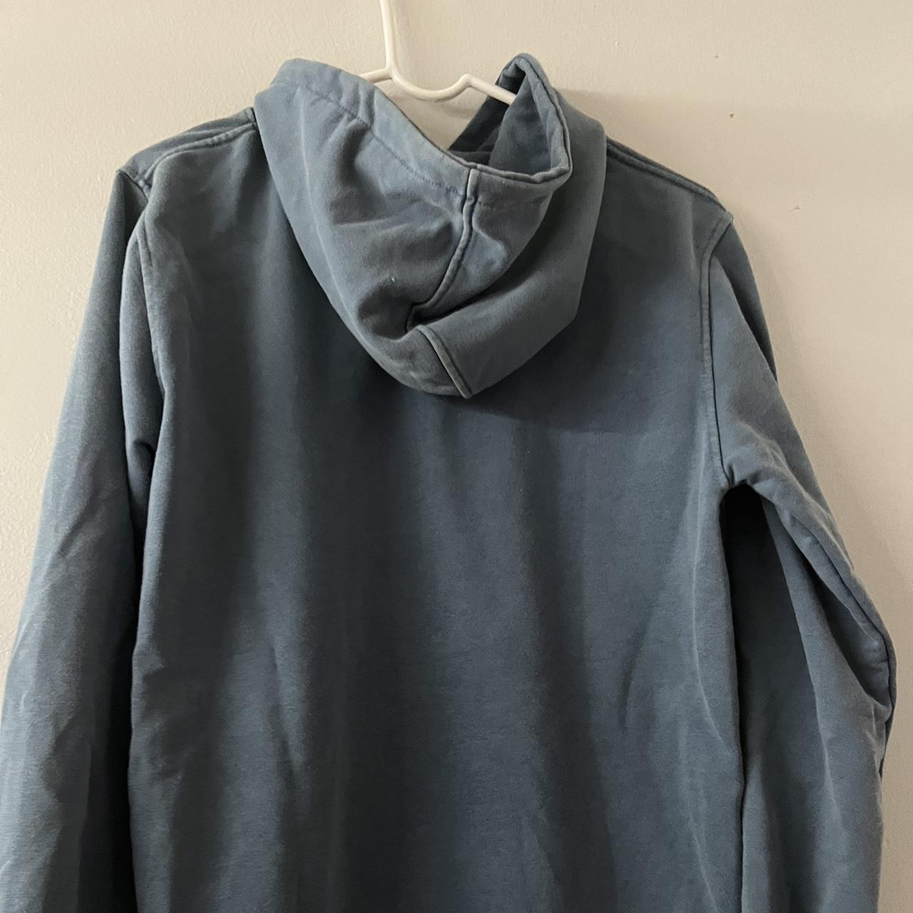 Blue hoodie Size large Never worn - Depop