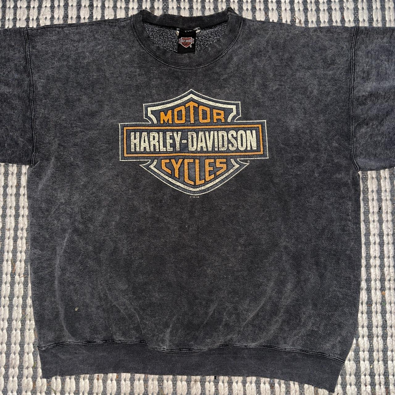 Harley davidson black online sweatshirt