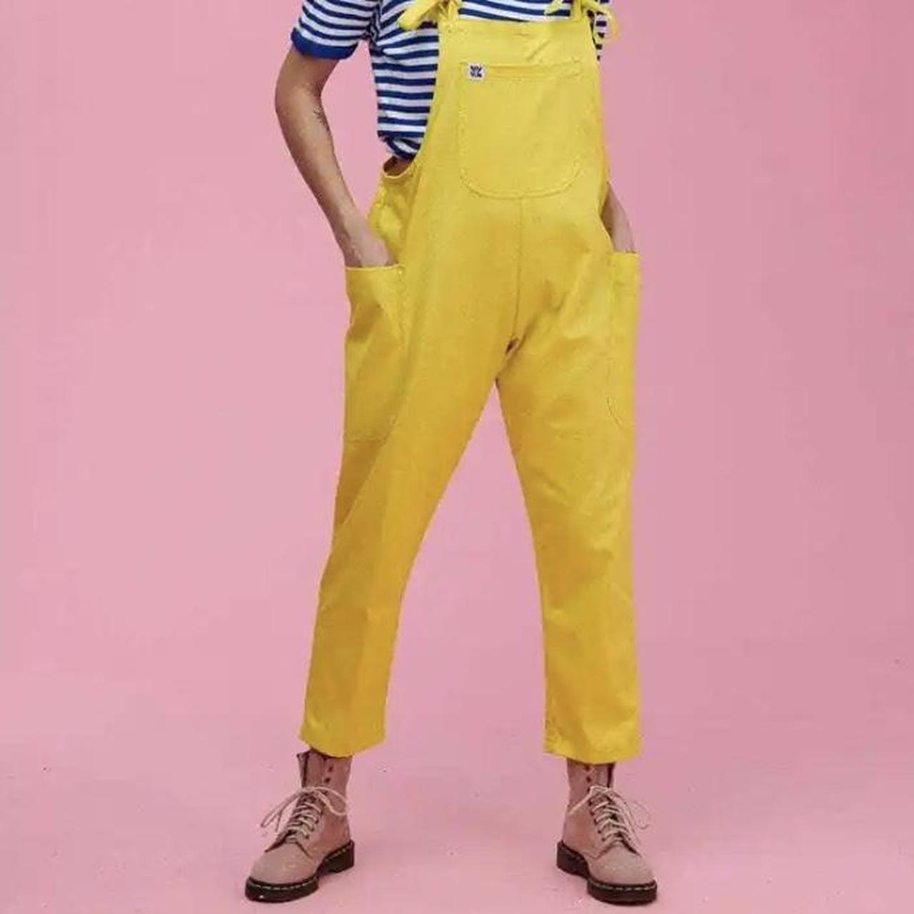 Bright cheap yellow dungarees