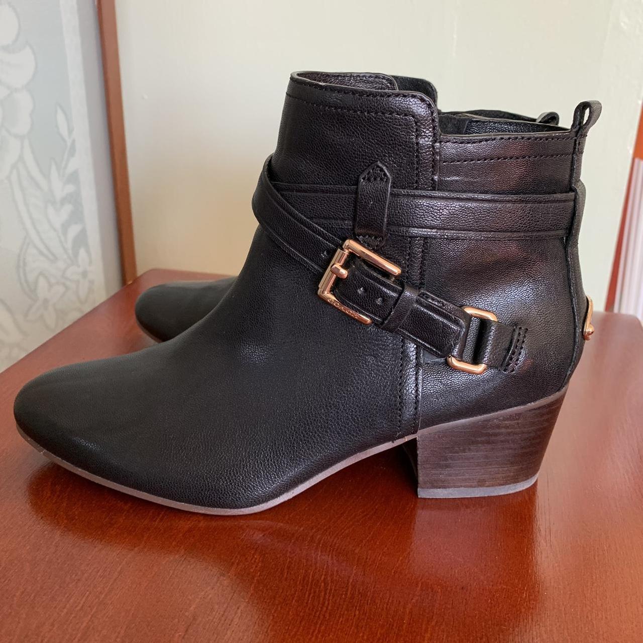 Coach ankle best sale boots on sale