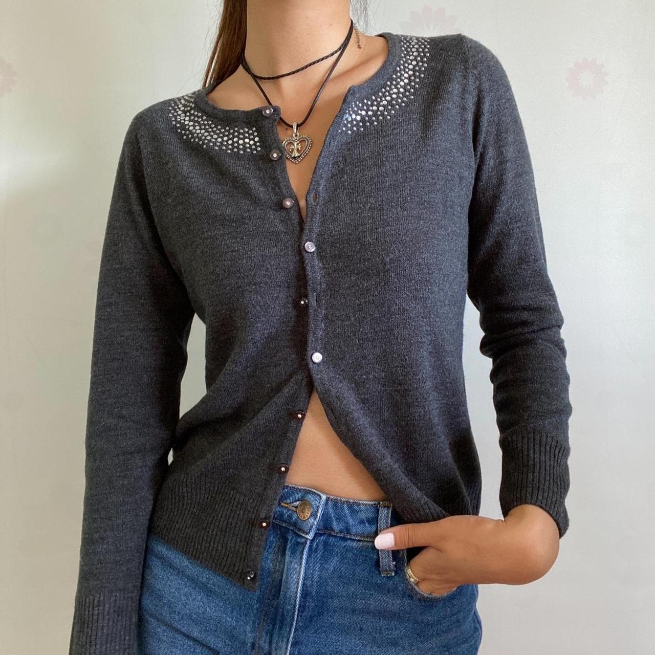 Grey Cardigan with buttons