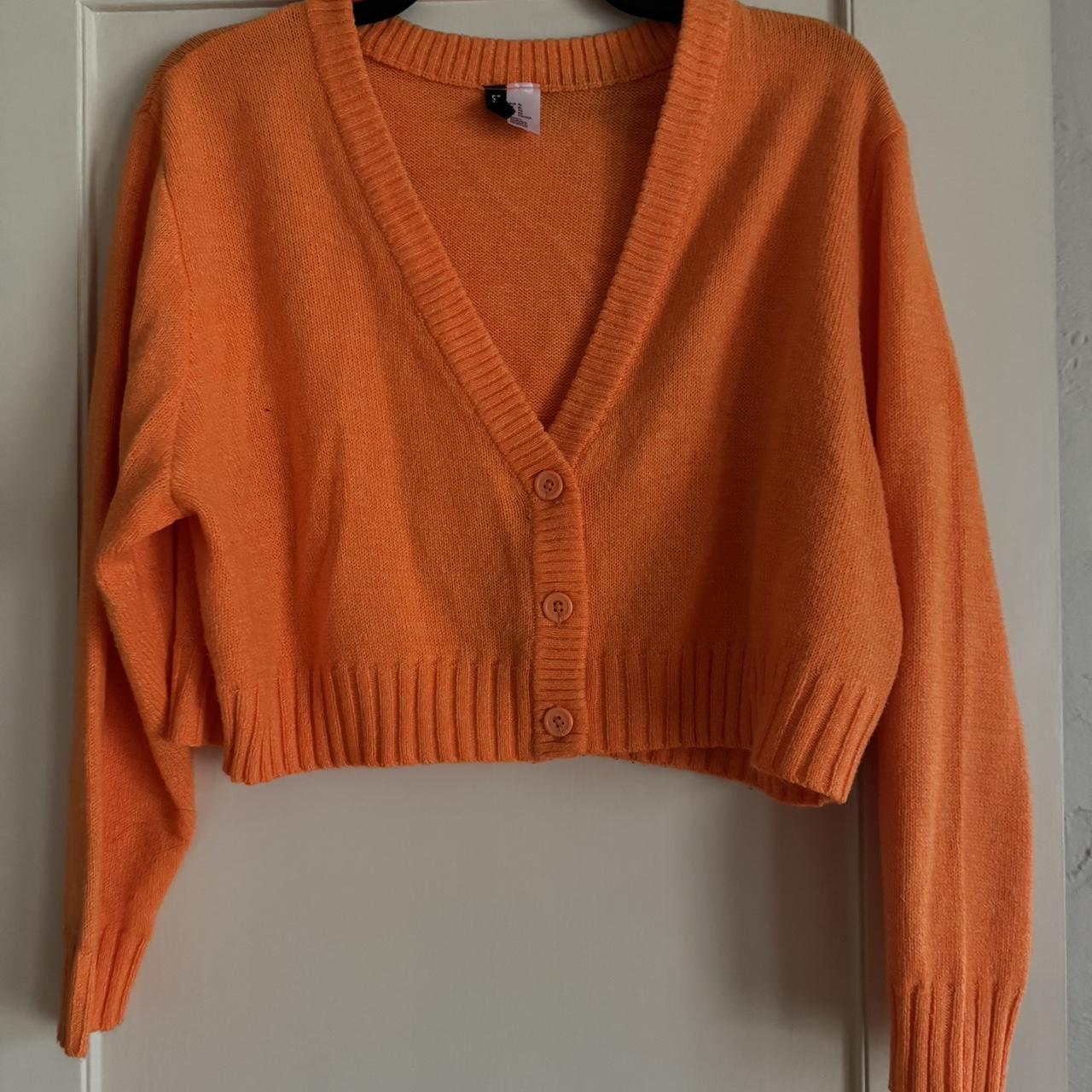 Orange 2025 cardigan h&m