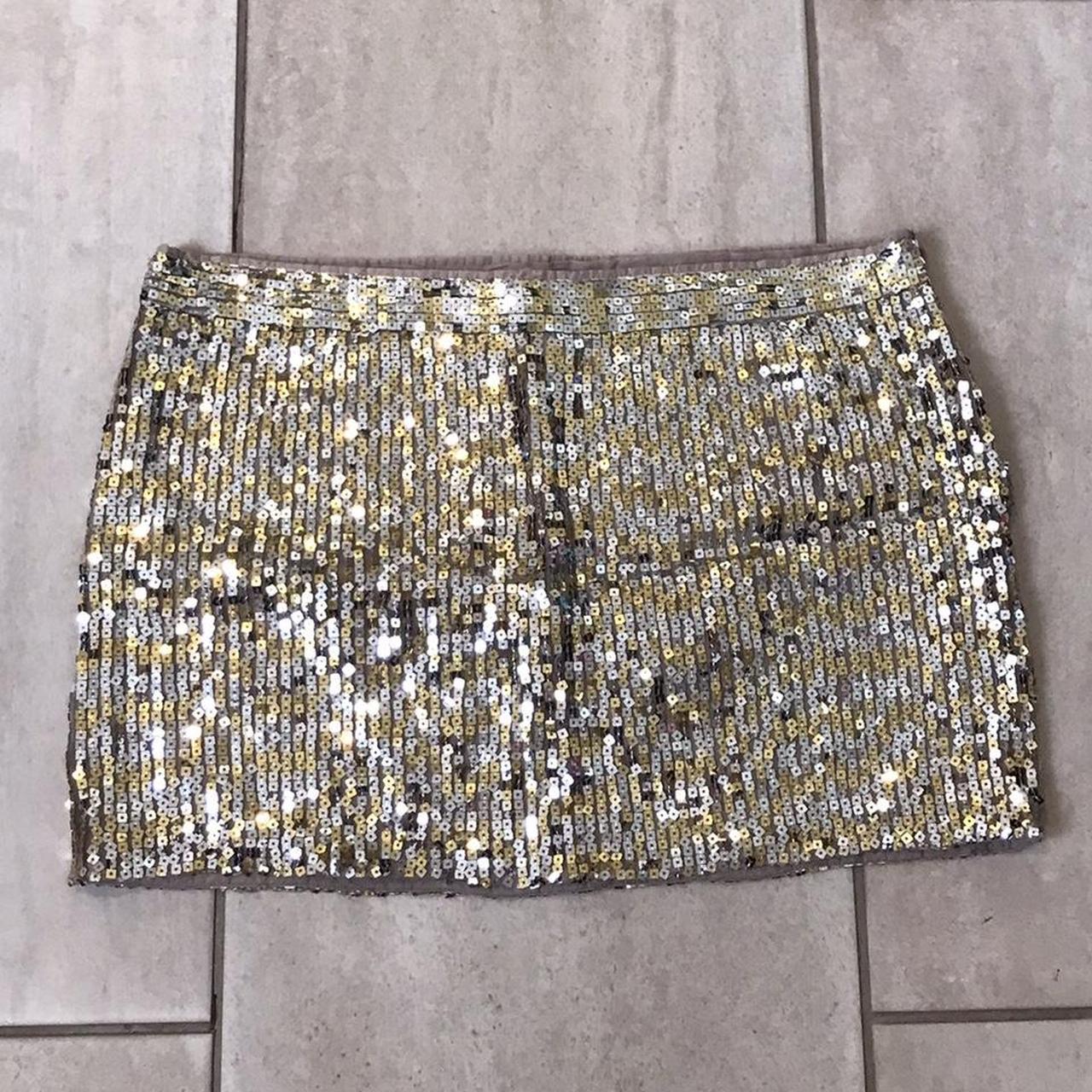 Vintage 2000s Abercrombie & Fitch Silver and gold... - Depop