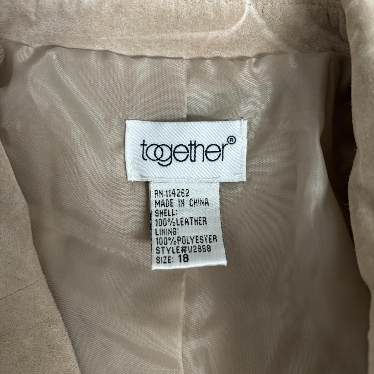 Together Women's Blazer Jacket - Tan/Cream - 18 –… - image 4