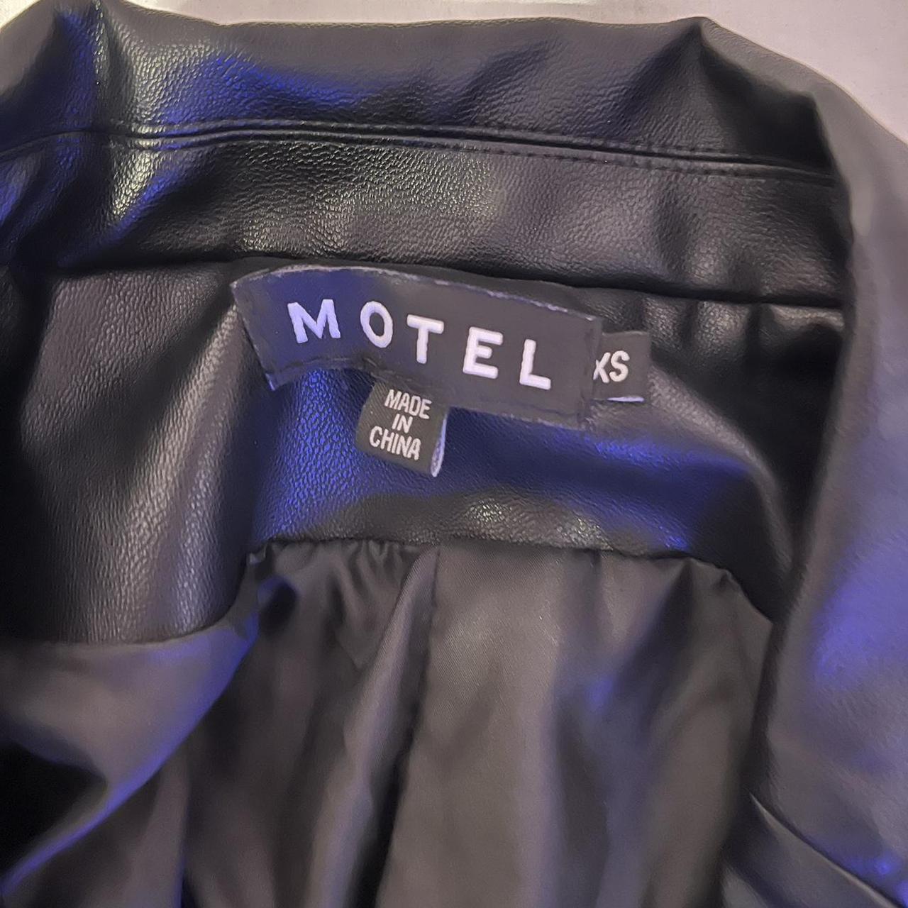 Oversized motel rocks leather jacket/blazer!🖤... Depop