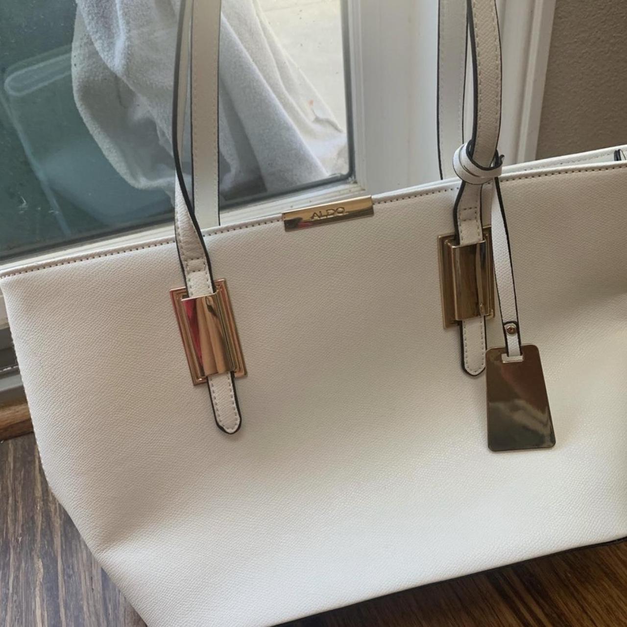 NWOT Never Used Aldo White Tote Bag Perfect for. Depop