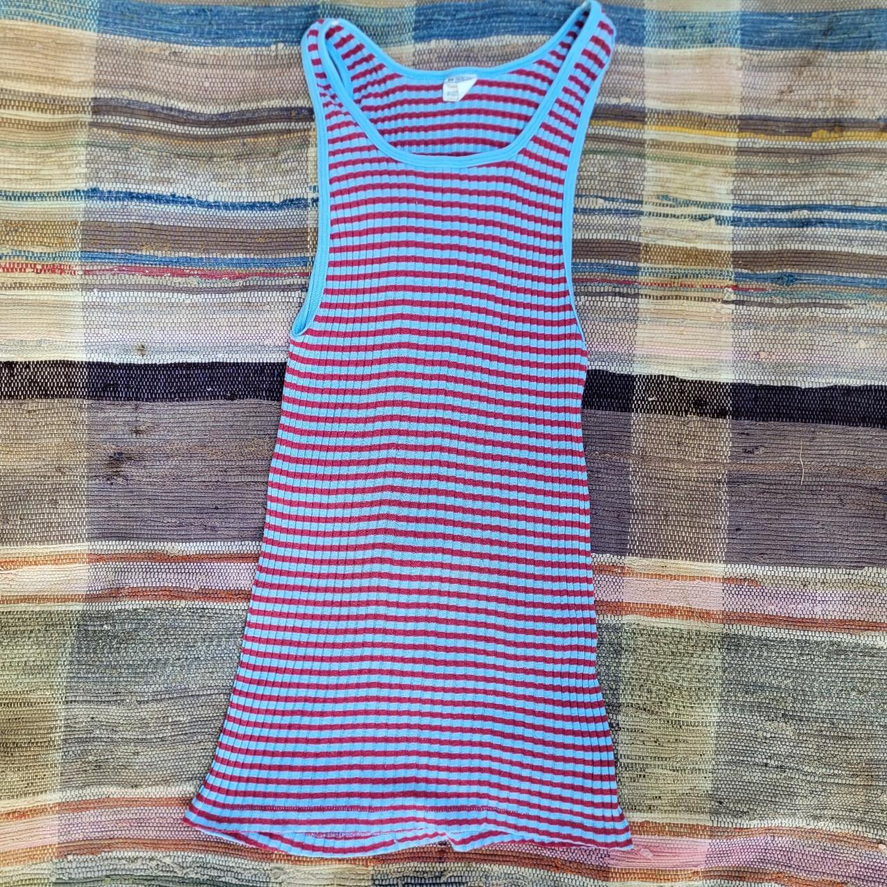 JCPenney Women's Red and Blue Vest Depop