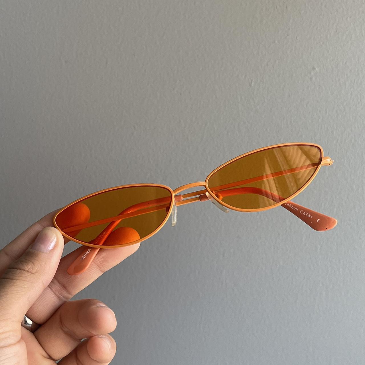 Womens Orange Sunglasses Depop 4576