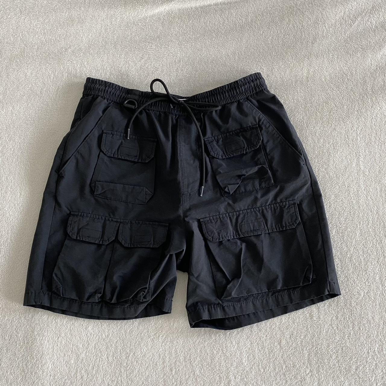 Black Pacsun cargo shorts 7”ish 2021. Size S Dm for... - Depop