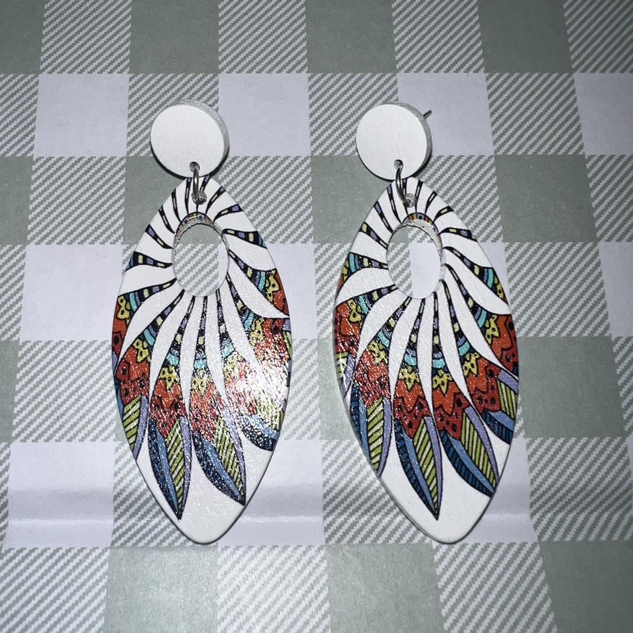 Women's Earrings - Multi – Large, statement multi… - image 2